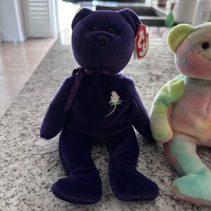 Extremely RARE 1st Edition Princess Diana Ty Beanie Bear